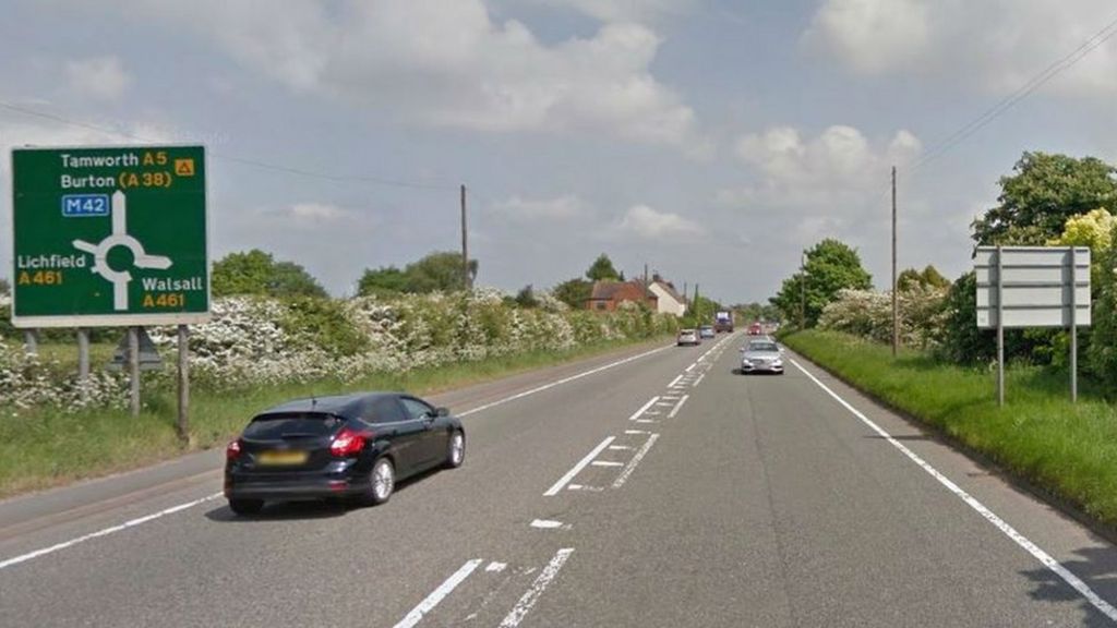 Police officer hit by car on A5 after 'cowardly attack' by man holding tree branch