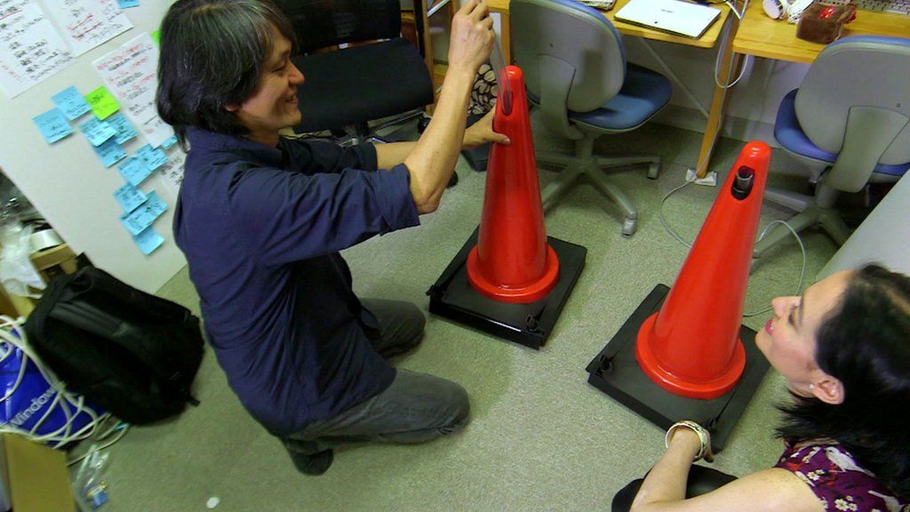 VIDEO: The traffic cones with built-in fans