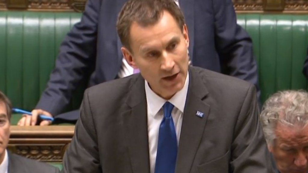 Jeremy Hunt sets out the measures to relieve 'distressed' A&Es