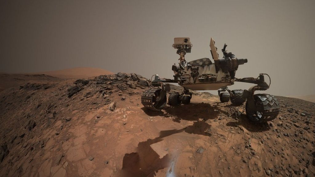 Mars rover takes low-angle 'selfie'