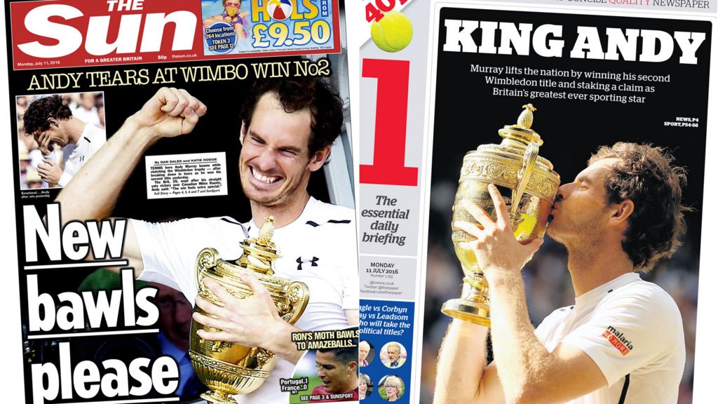 Newspaper headlines: 'King Andy', Southern protest, Evans and LeBlanc
