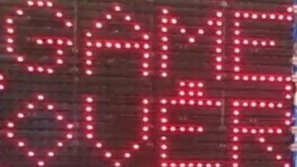 Huge home-built computer used for Tetris