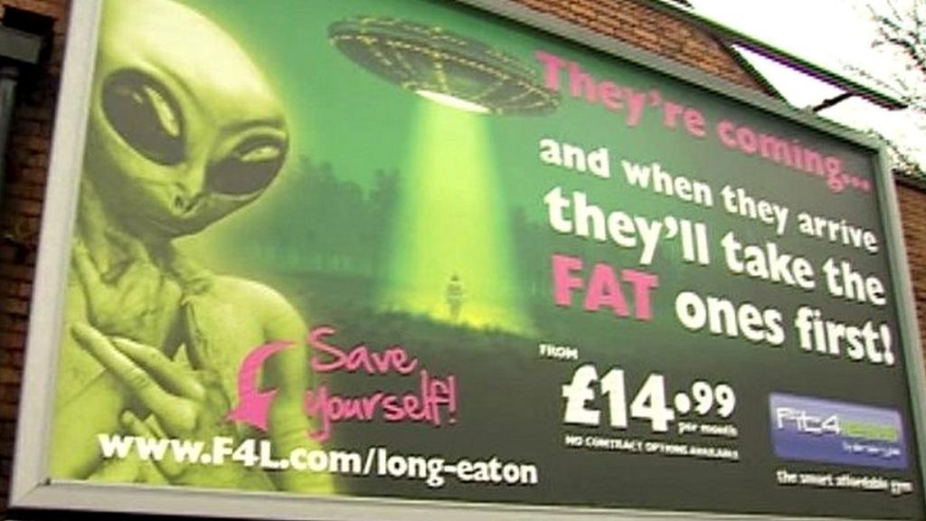 'Fat' poster gym advert 'offensive'