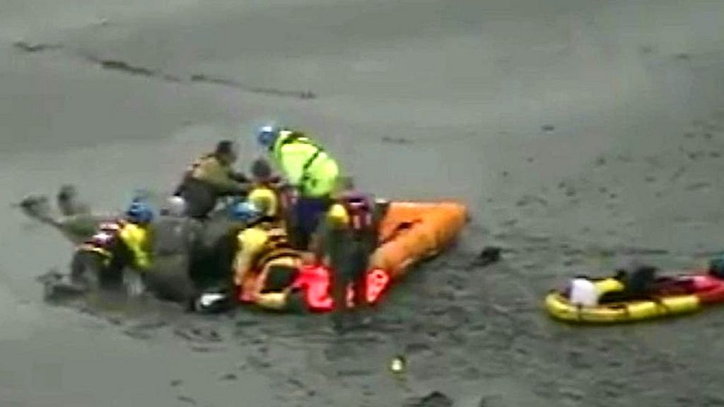 Morecambe Bay boy, 15, rescued from mud and quicksand