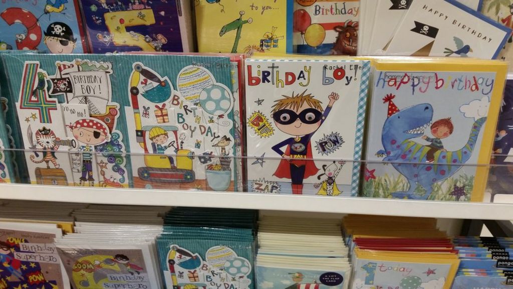 Greetings cards for children show 'damaging stereotypes'