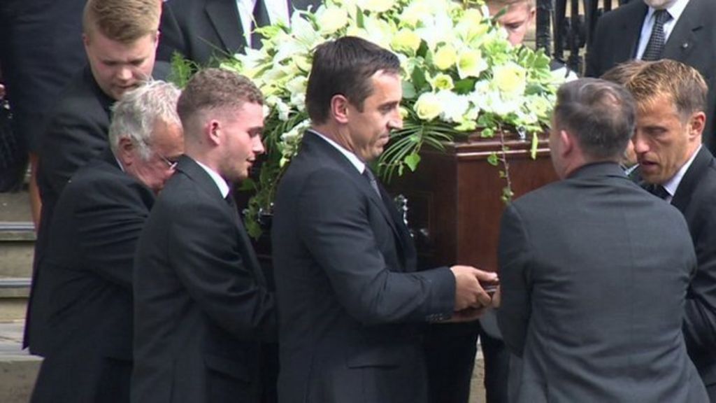 Footballers unite for Neville funeral