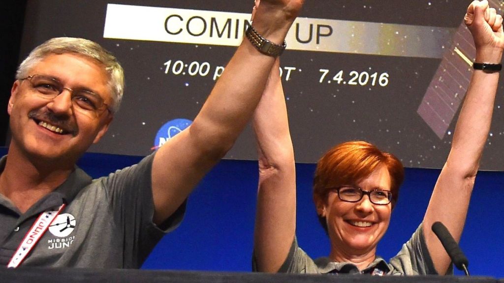Nasa: 'Juno welcome to Jupiter'