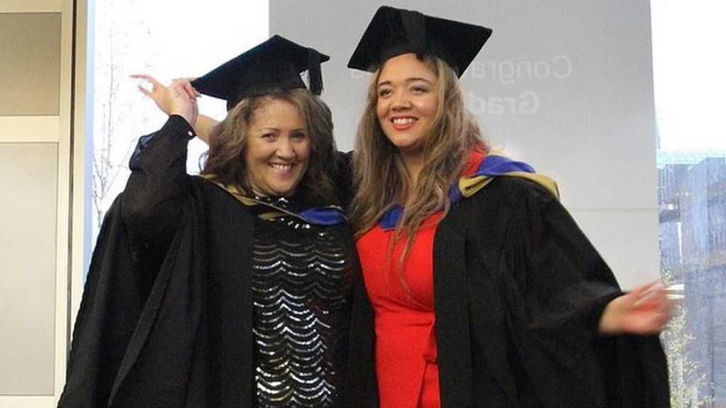 Mum and daughter graduate from same university with same degrees