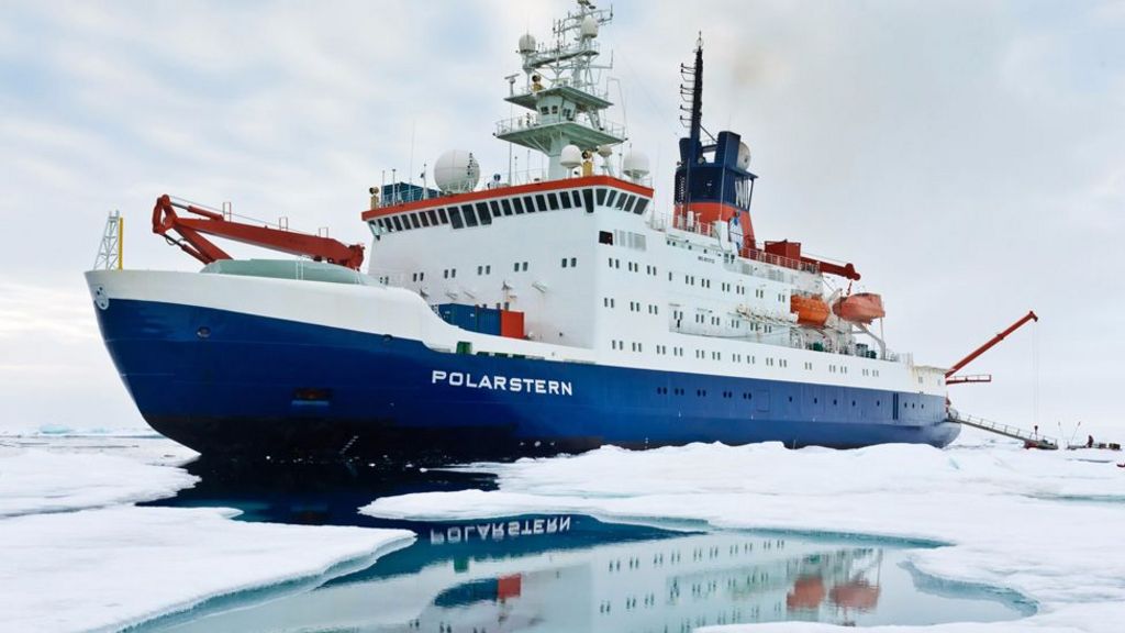 Ice-locked ship to drift over North Pole
