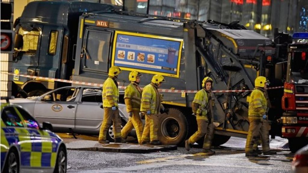 Bin lorry crash driver arrested