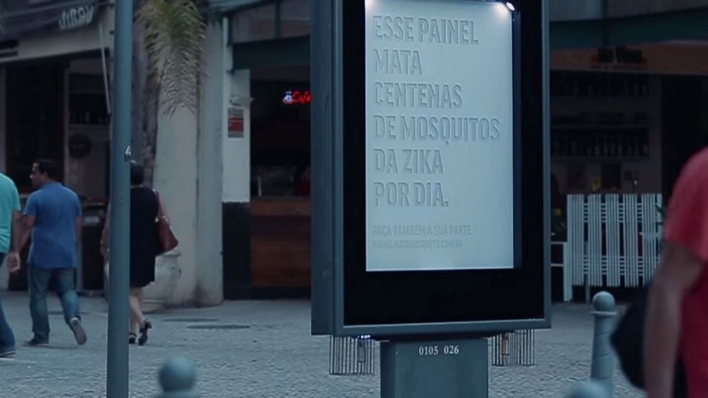 VIDEO: Sweaty billboard could help fight Zika