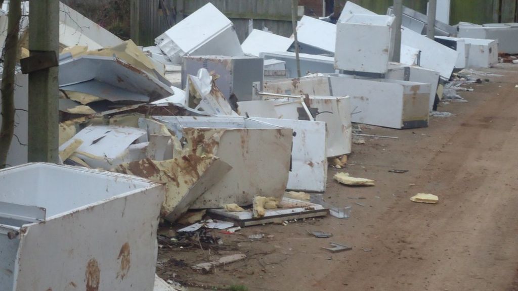 Fly-tippers dump 110 fridges in Kings Norton street