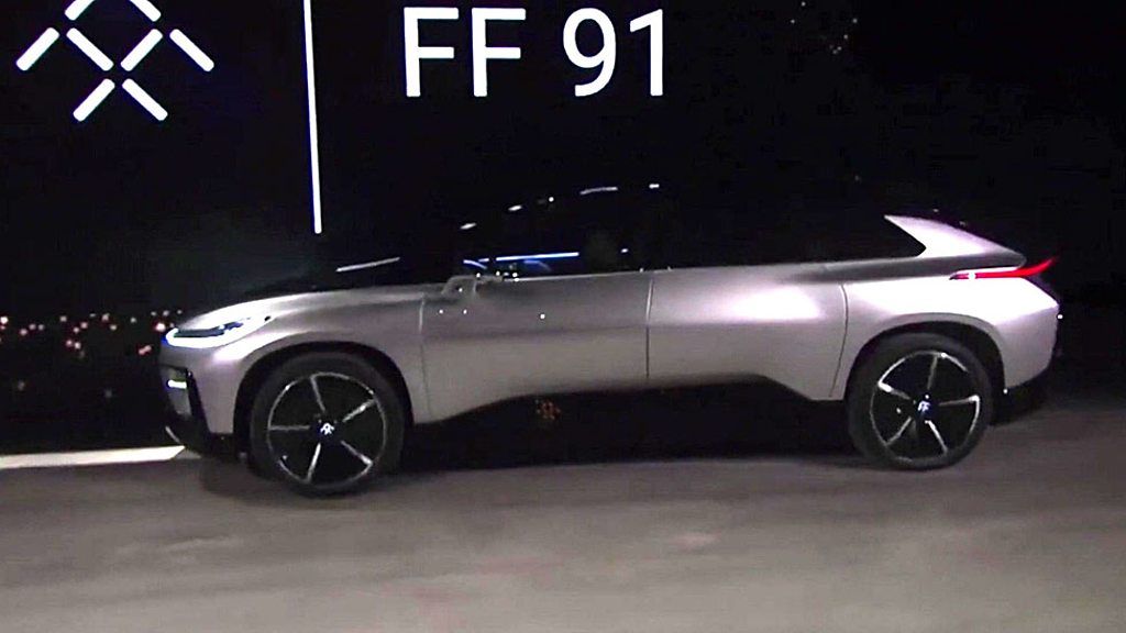 Faraday Future provides a test ride of its FF91 car