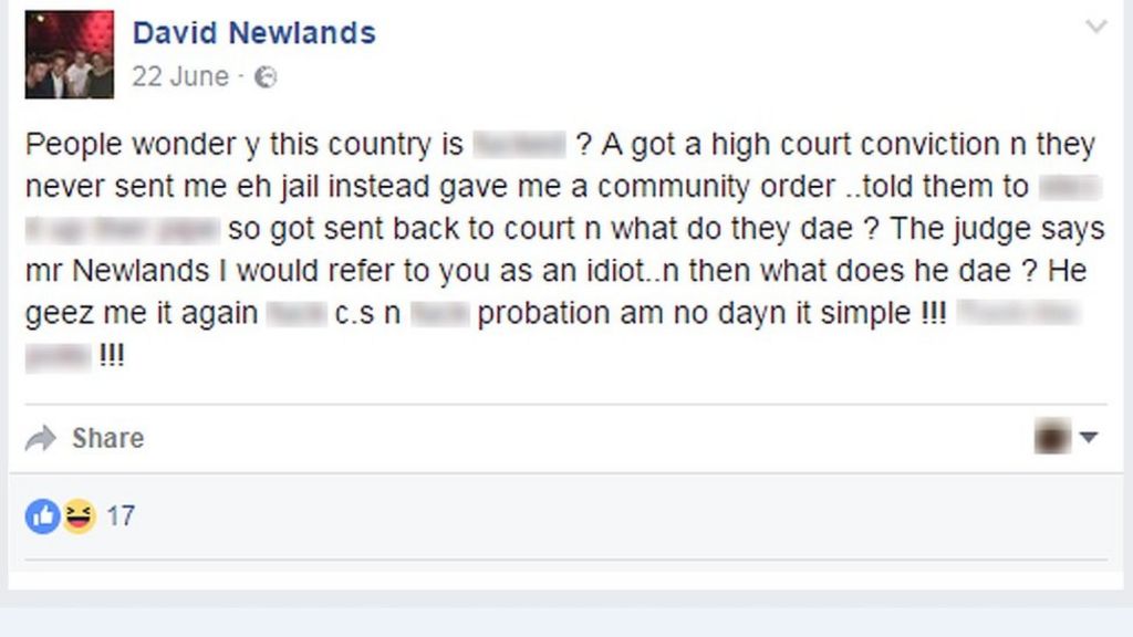 Judge's 'LOL' as he jails online boaster who ducked sentence