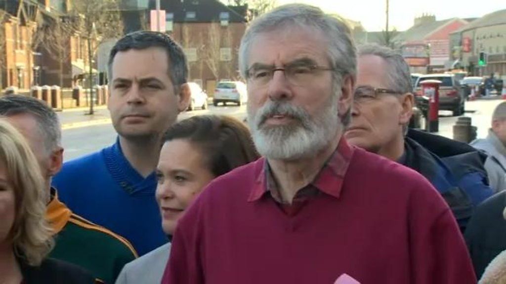 Gerry Adams says unionist majority 'demolished' - BBC News