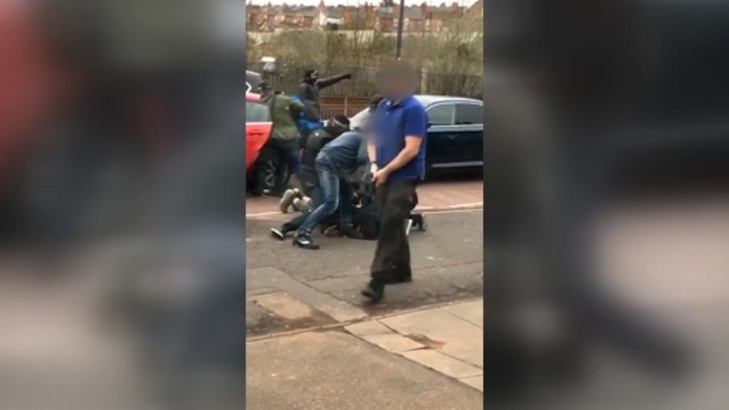 Birmingham anti-terror police grab suspect from car