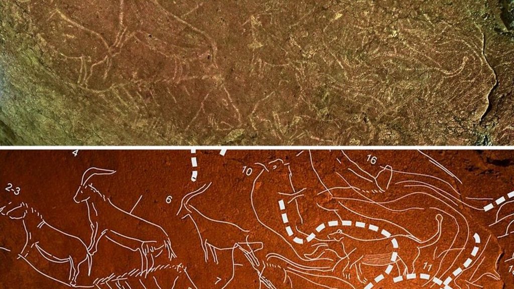 Cave art: Etchings hailed as 'Iberia's most spectacular'