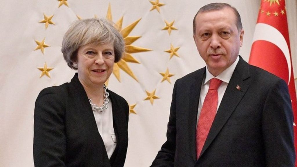 Theresa May in Turkey: UK agrees £100m defence deal