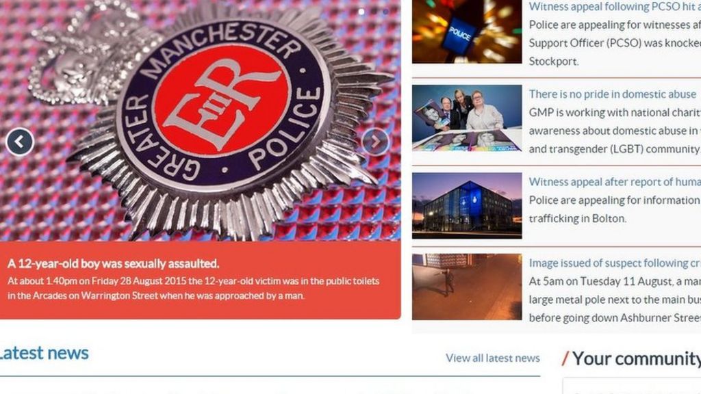 Cyber attack on police force website