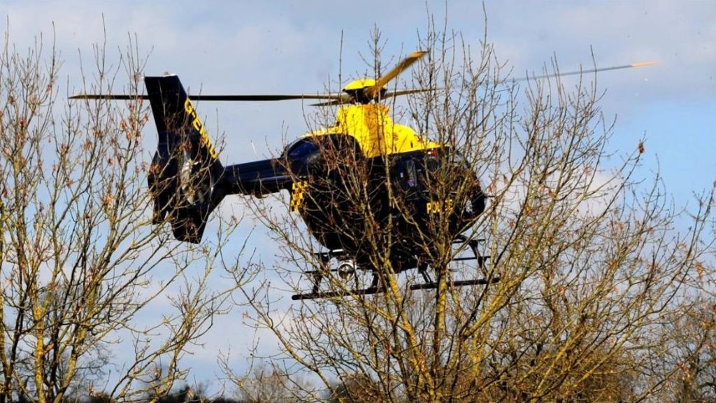 Police helicopter searches for boy 'seen taken into van'