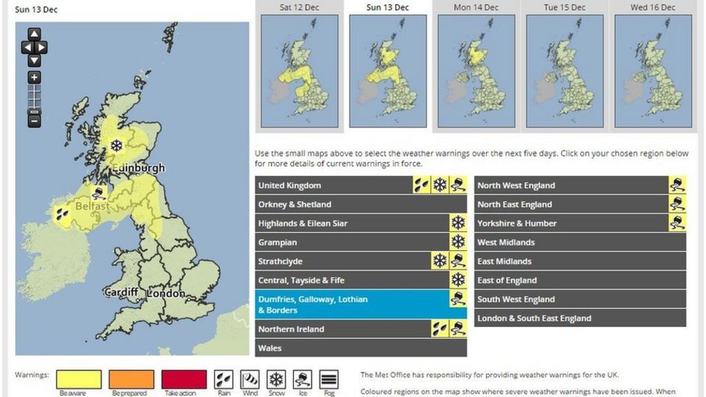 Freezing fog warning for drivers