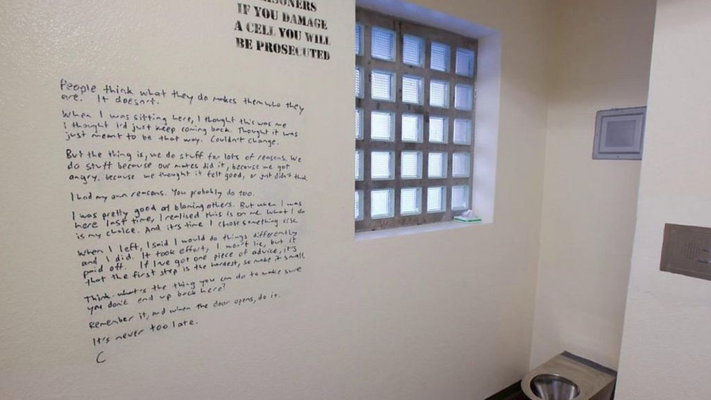 Writing is on the wall for offenders thanks to cell graffiti