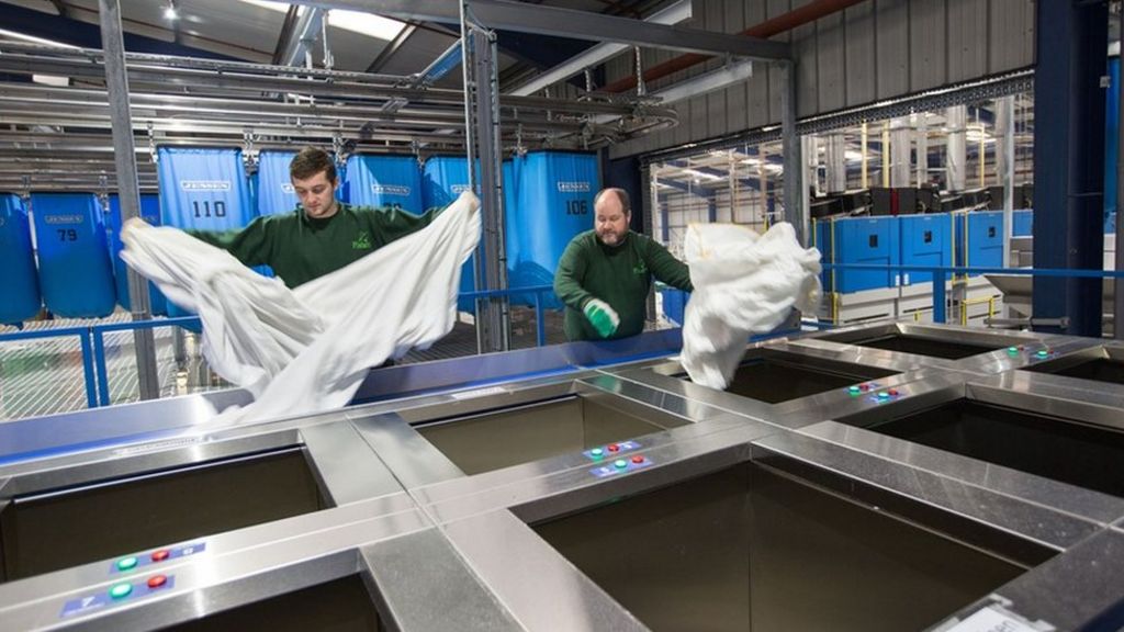 Fishers Group opens £5m 'super laundry' in Coatbridge BBC News