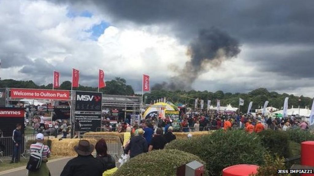 Plane crashes at CarFest in Cheshire