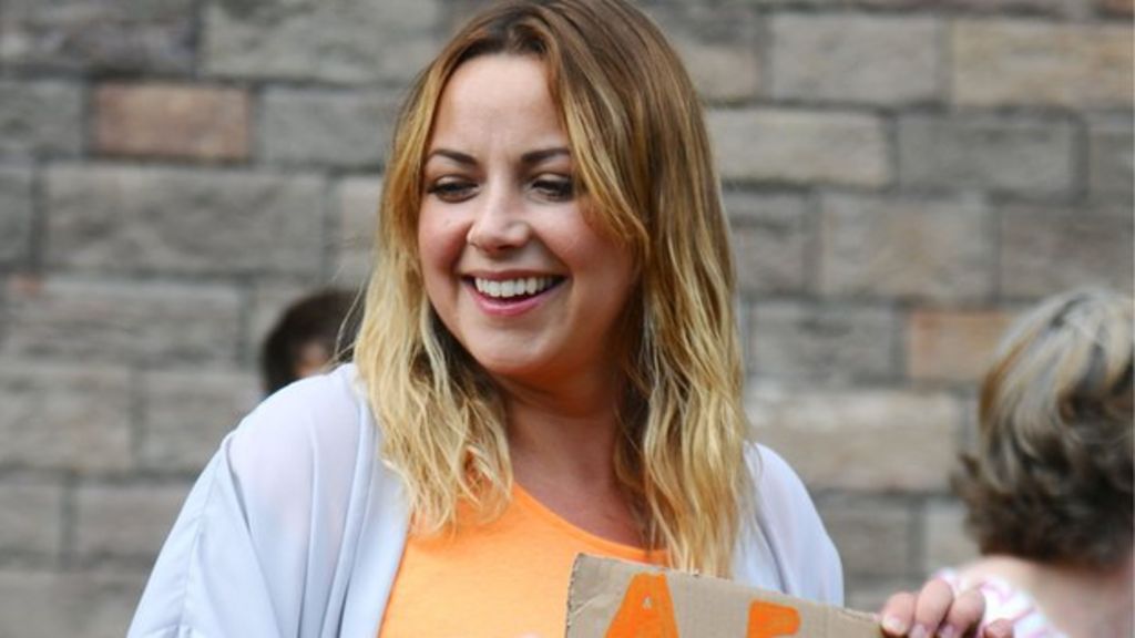 Charlotte Church Joins Rally In Cardiff To Protest Against Budget Bbc
