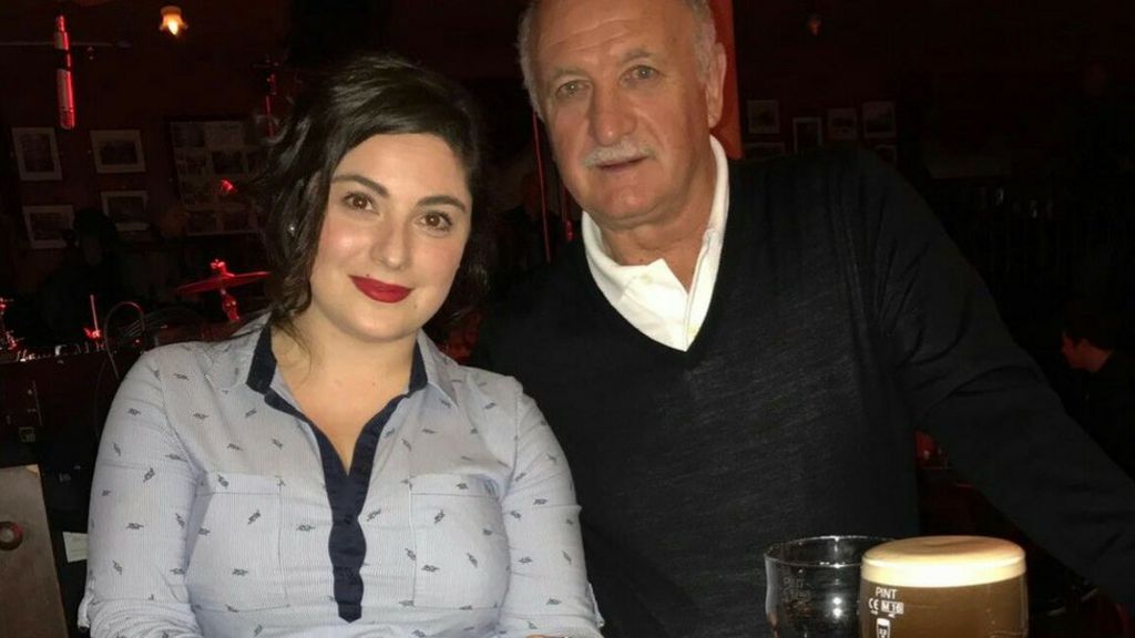 Manager 'Big Phil' Scolari makes NI appearance
