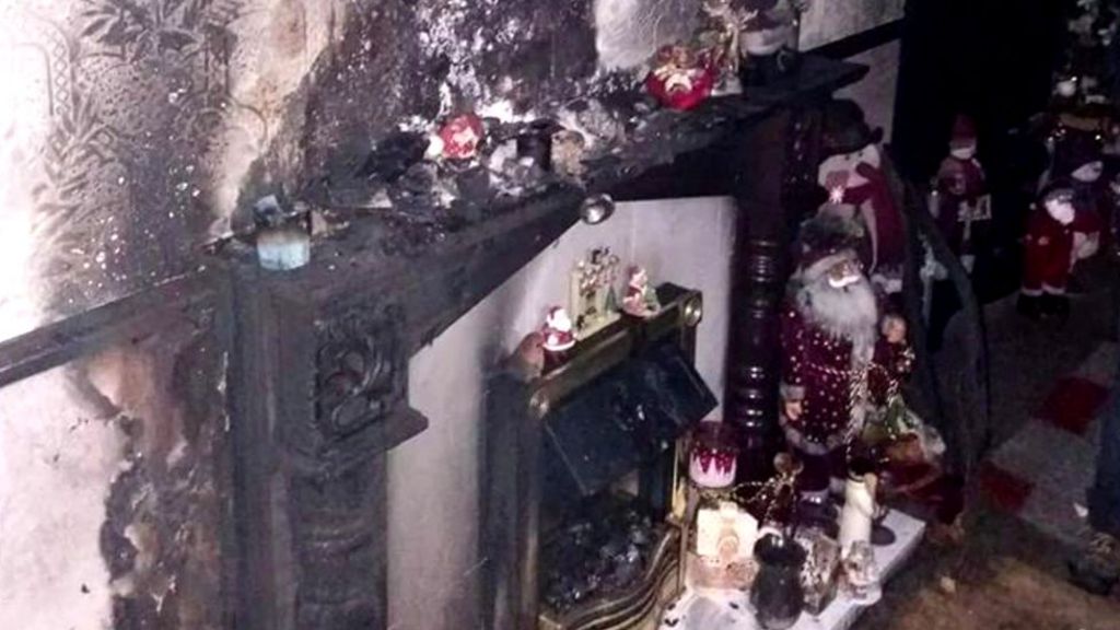 West Belfast candle fire prompts Christmas safety warning - BBC News