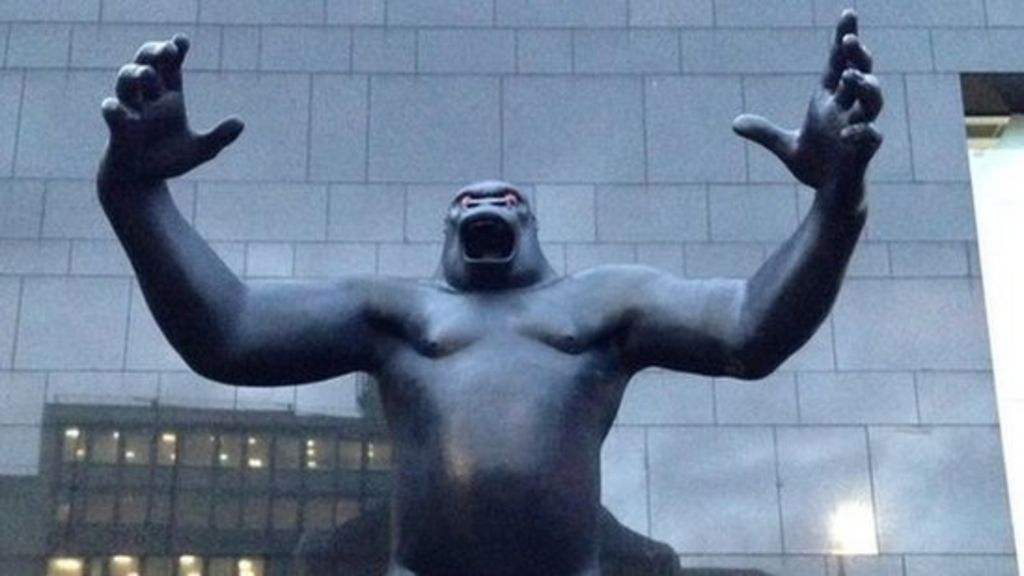 Birmingham's King Kong statue goes on show in Leeds