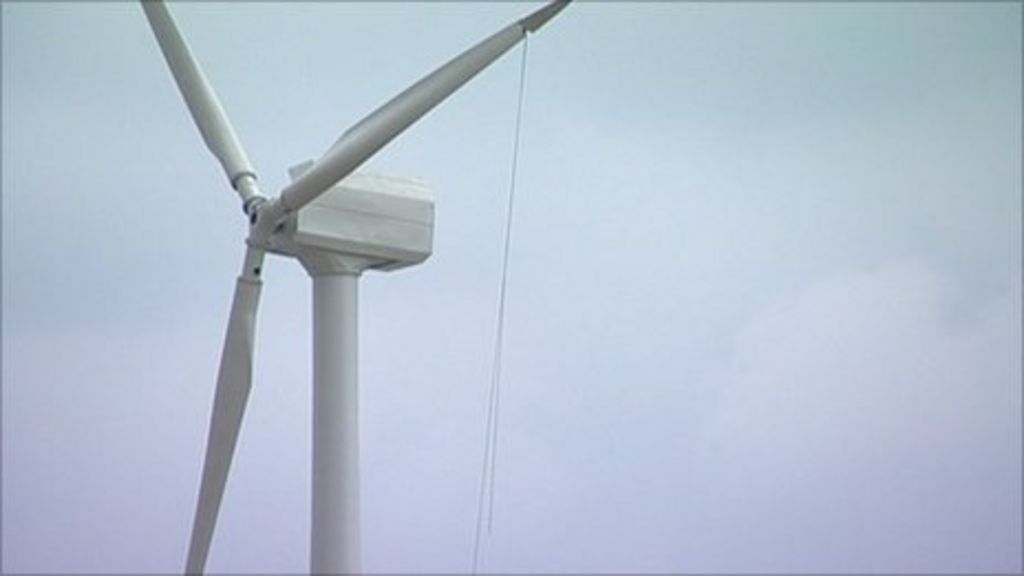 Work starts on installation of airport wind turbines - BBC News