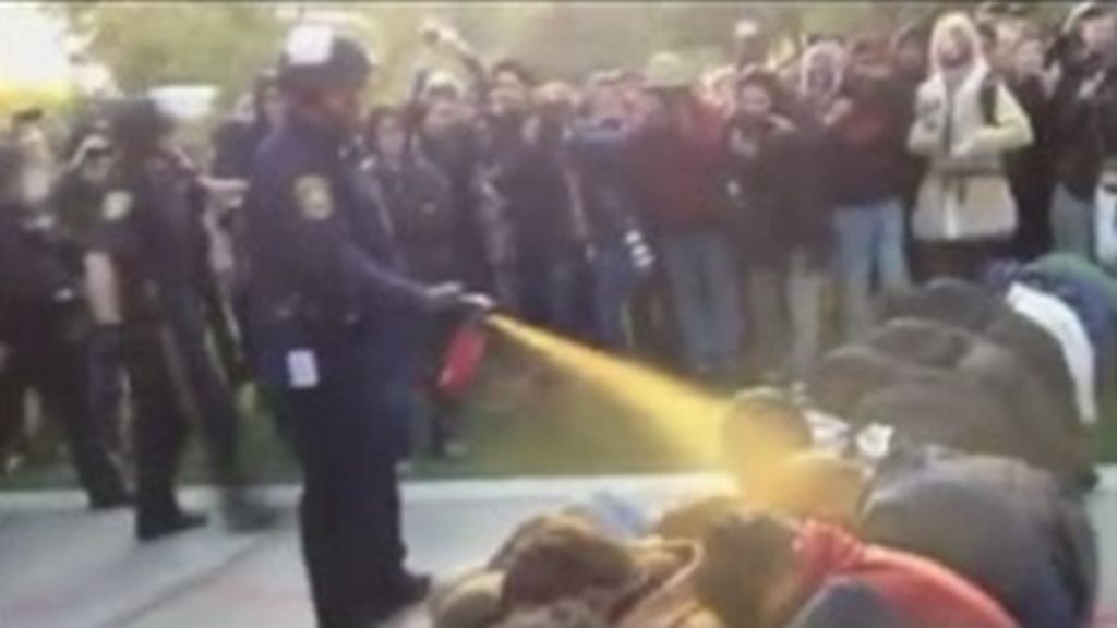 University of California reaches pepperspray settlement BBC News