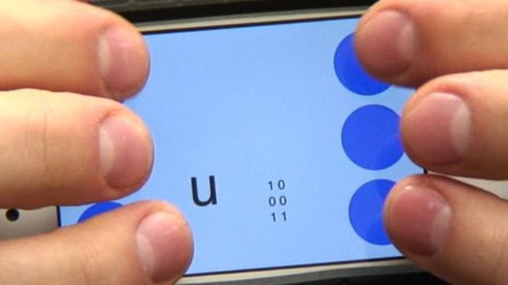 app-helps-blind-to-send-text-messages-bbc-news