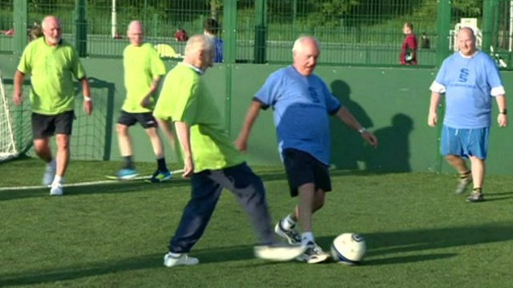 Walking football: A slower version of the beautiful game - BBC News