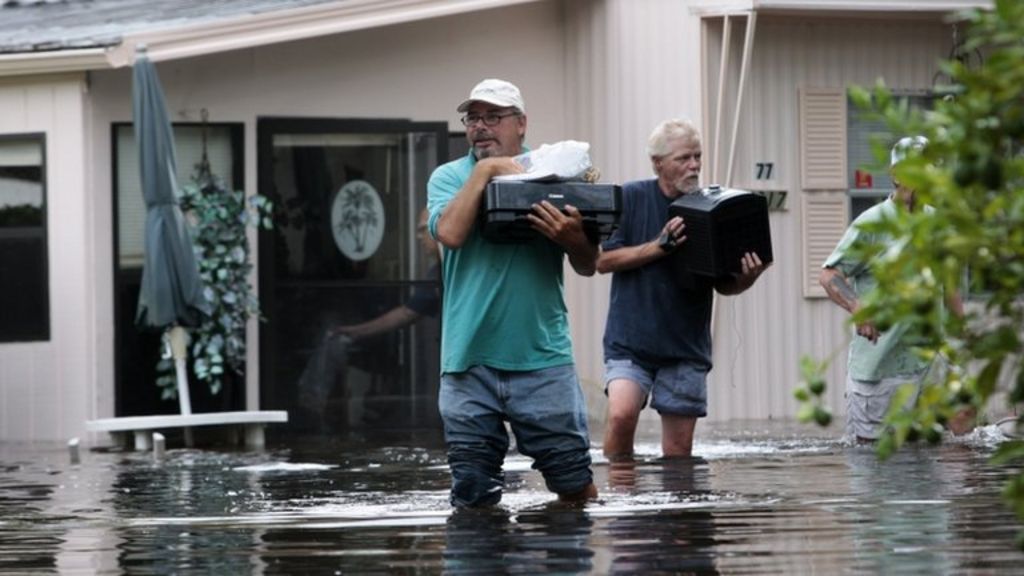 Tropical Storm Debby Drenches Florida Bbc News