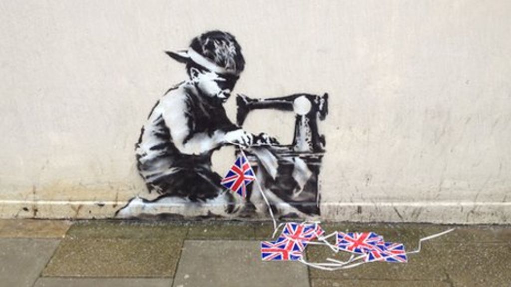 Banksy S Slave Labour Mural Auctioned In London Bbc News