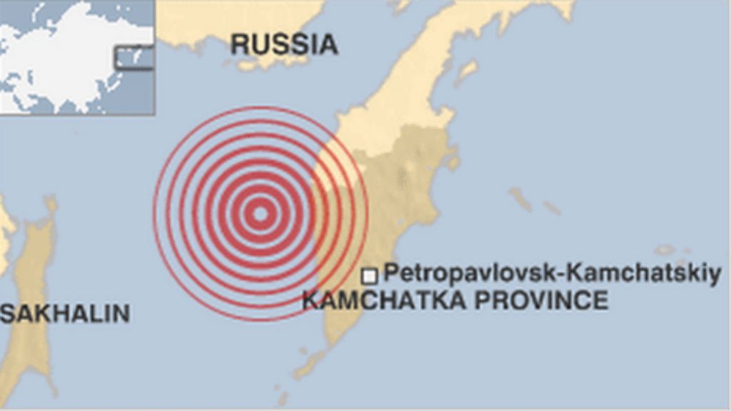 Earthquakes near russia