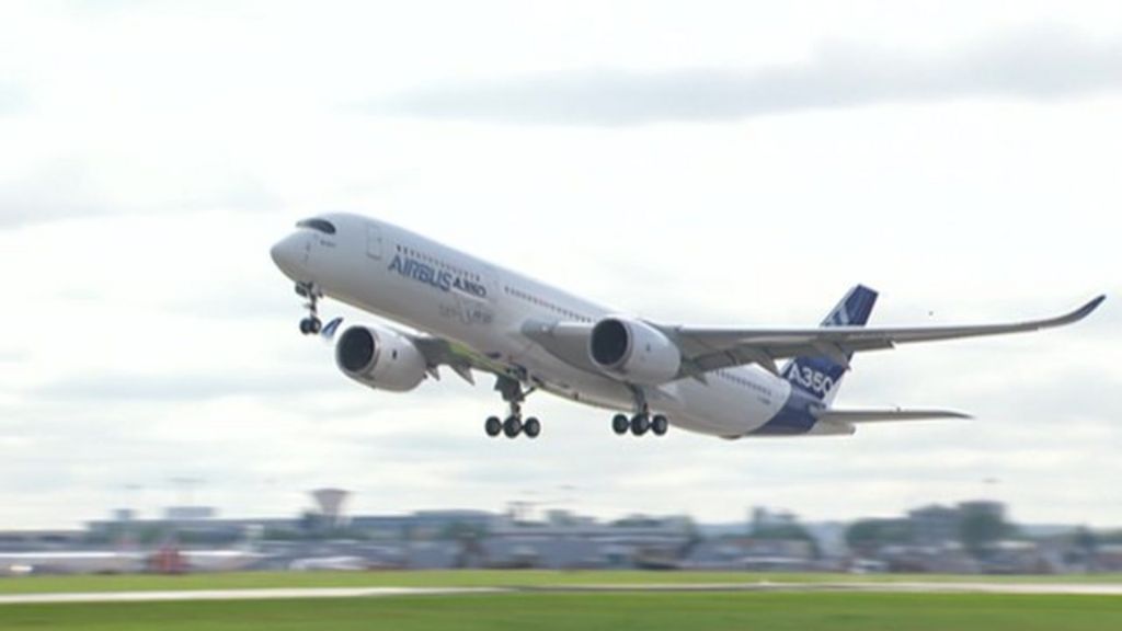 Airbus A350 Takes Off On Maiden Flight - BBC News