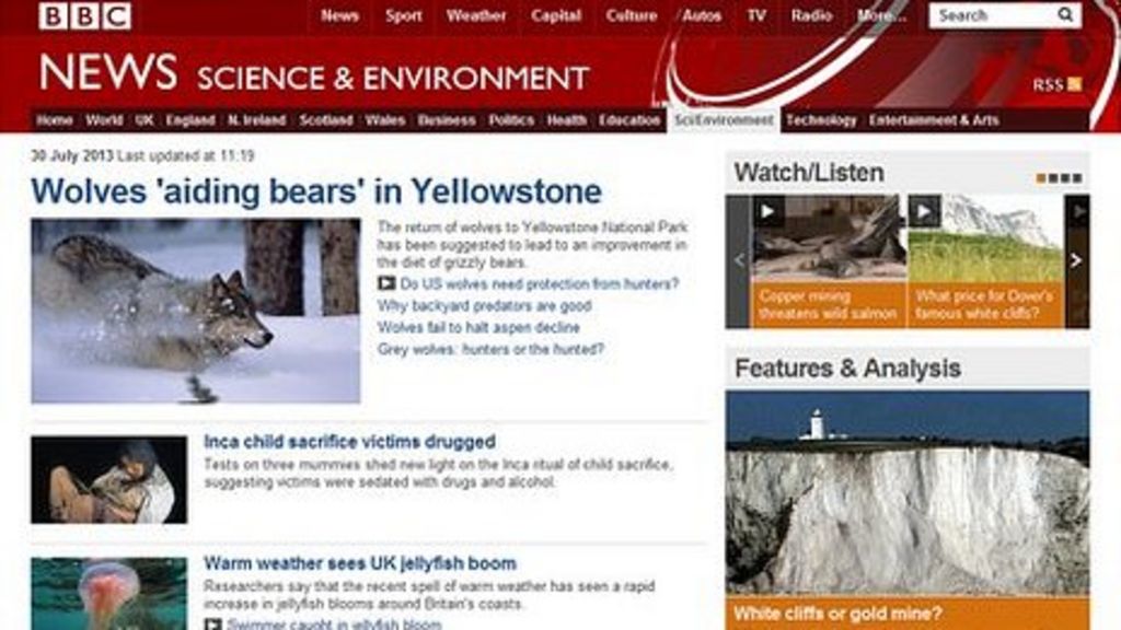 BBC Tops List Of 10 Best Science News Websites - BBC News