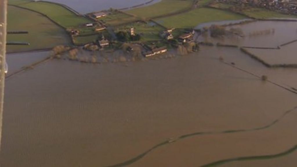 Muchelney On Somerset Levels Still Cut Off By Floods Bbc News 