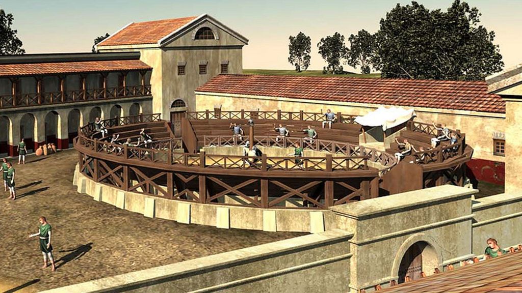 Roman Gladiator School Recreated Virtually Bbc News