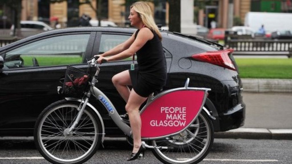 Glasgow unveils bike hire scheme at 31 city locations BBC News