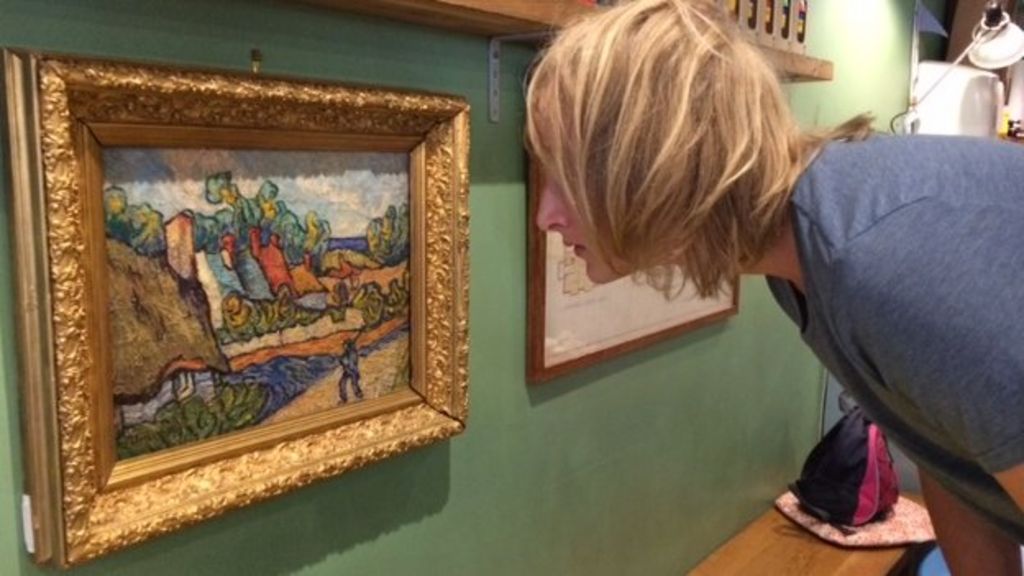 Van Gogh painting worth millions hung in Reading cafe BBC News