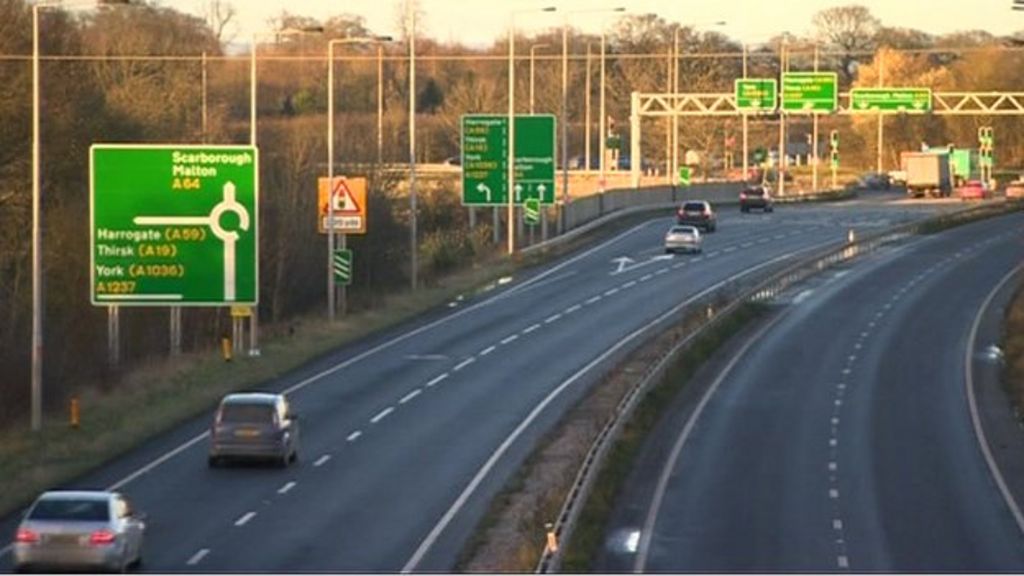 A64 between York and Scarborough resurfacing works begin BBC News