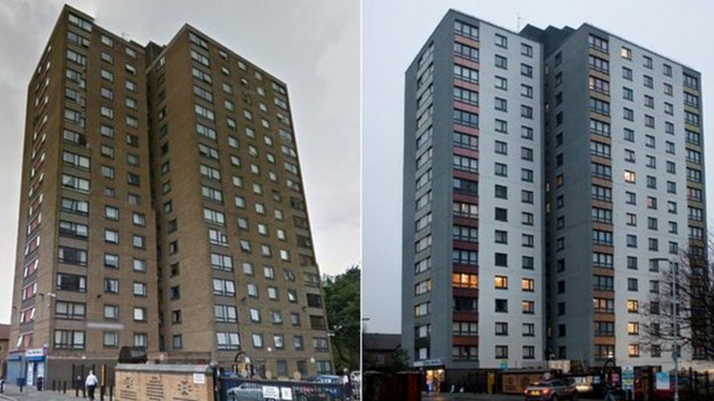 Salford tower blocks transformed by £11m project BBC News
