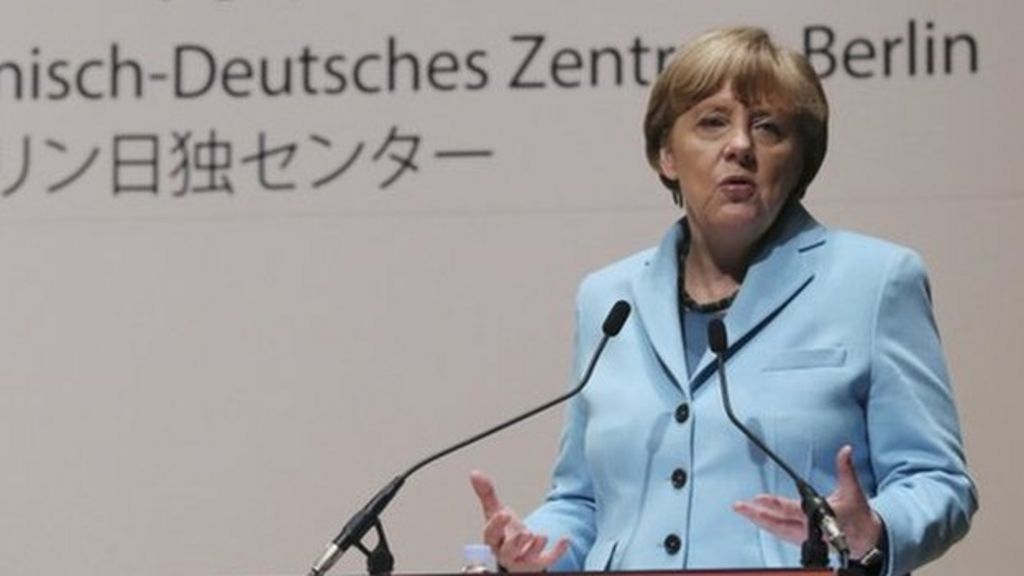Germany S Merkel Addresses Ww2 Reconciliation In Japan Bbc News