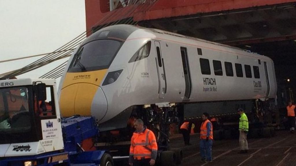 First new highspeed train arrives in Southampton BBC News