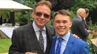 Adam Woodyatt and his son Sam